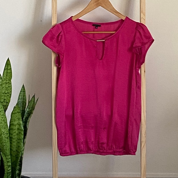 Ispiri Tops - Ispiri Cap Sleeve Raspberry Top XS